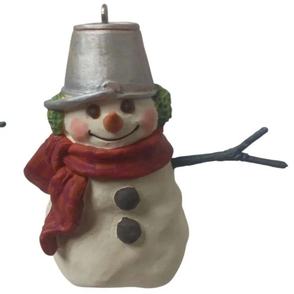 Hallmark Keepsake Ornament Set 3 Snowmen Of Mitford 1999 Collectible Christmas